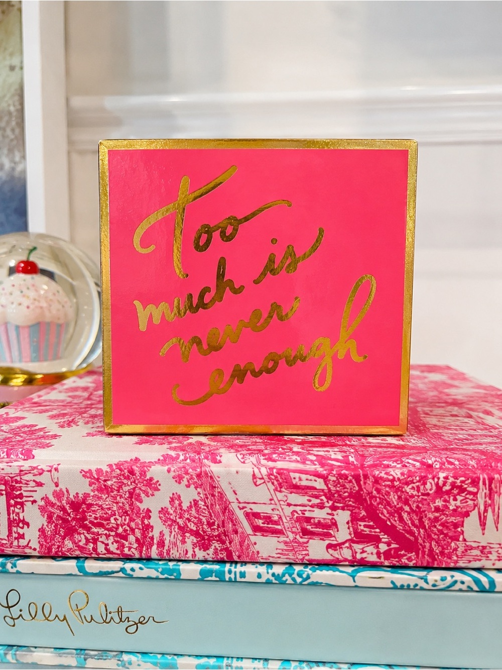 NWT Lilly Pulitzer Jewelry Box “Psychedelic Sunshine” Pink